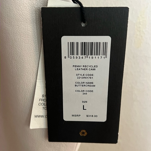 AS by DF recycled leather cami L - Picture 4 of 5